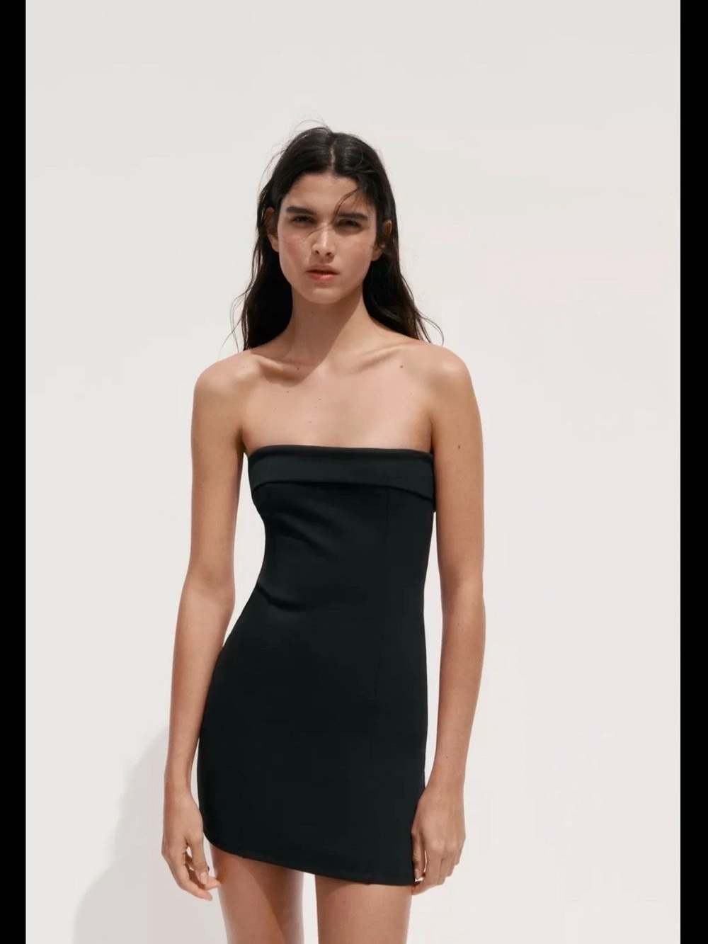 ZARA NWT❗️STRAPLESS DRESS SIZE LARGE BLACK |REF:3641/383/800 NWT